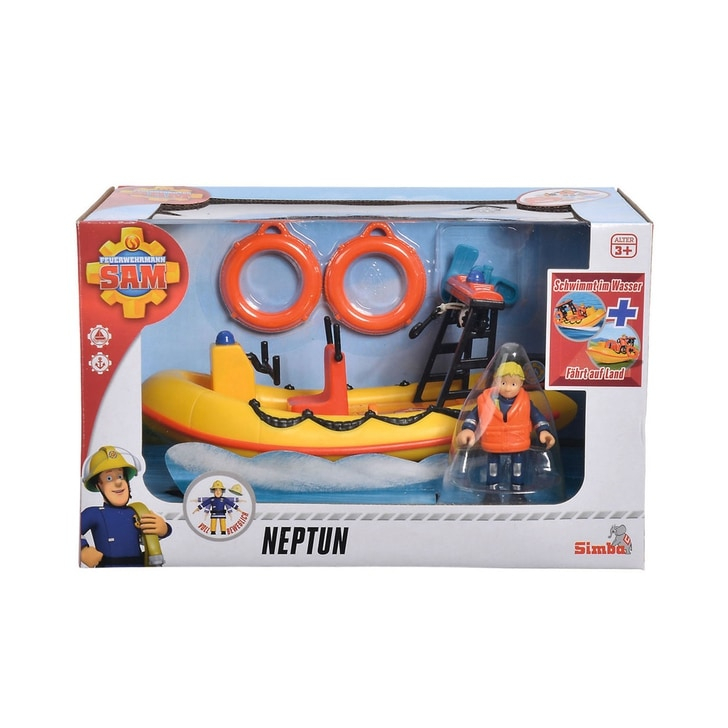 Barca Simba Fireman Sam Neptune cu figurina si accesorii