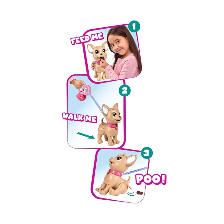 Jucarie Simba Caine Chi Chi Love Poo Puppy cu accesorii