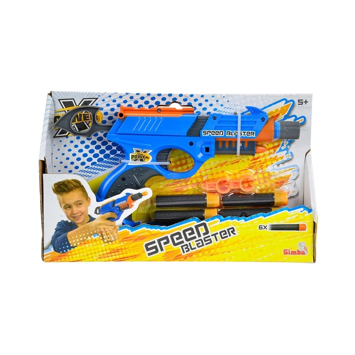 Jucarie Simba Pistol X-Power Speed Blaster cu 6 proiectile
