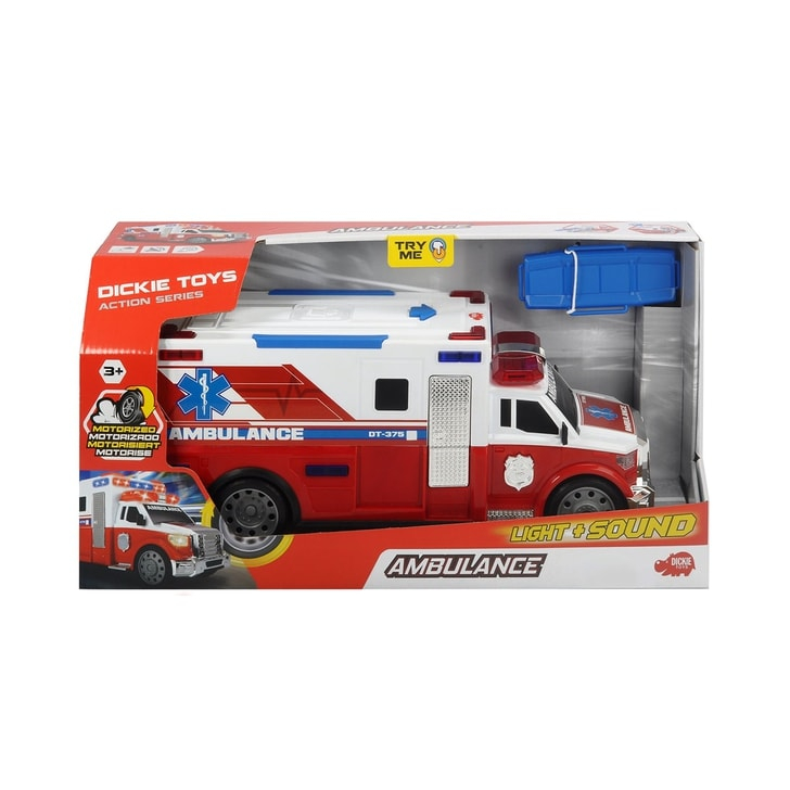 Masina ambulanta Dickie Toys Ambulance DT-375 cu accesorii
