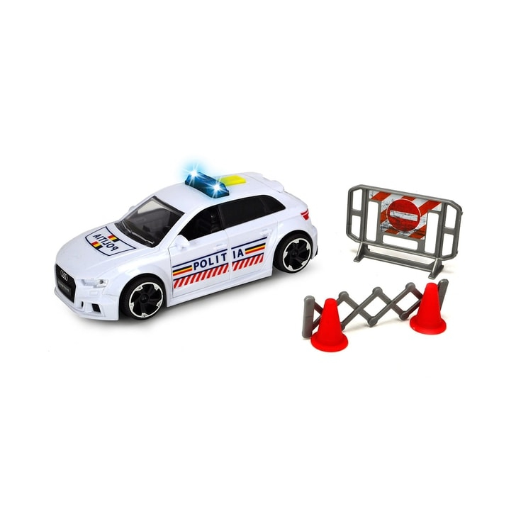 Masina de politie Dickie Toys Audi RS3 cu accesorii