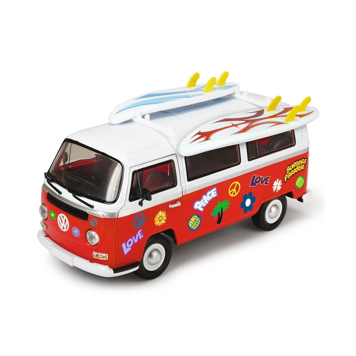 Masina Dickie Toys Volkswagen Surfer Van cu accesorii
