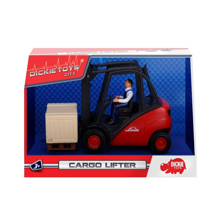Stivuitor Dickie Toys Cargo Lifter cu accesorii