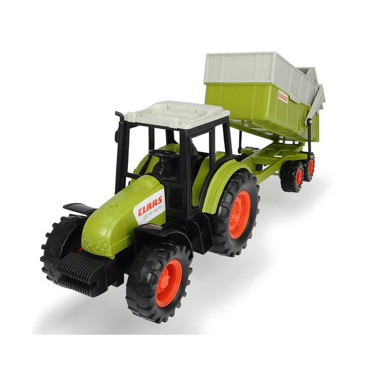 Tractor Dickie Toys Class Celtis 446 RX cu remorca