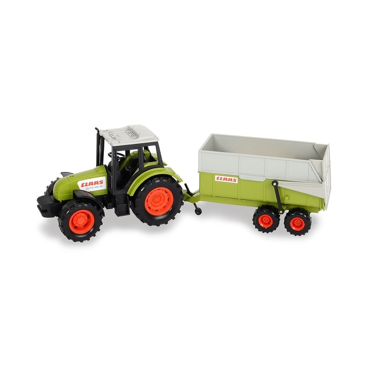 Tractor Dickie Toys Class Celtis 446 RX cu remorca