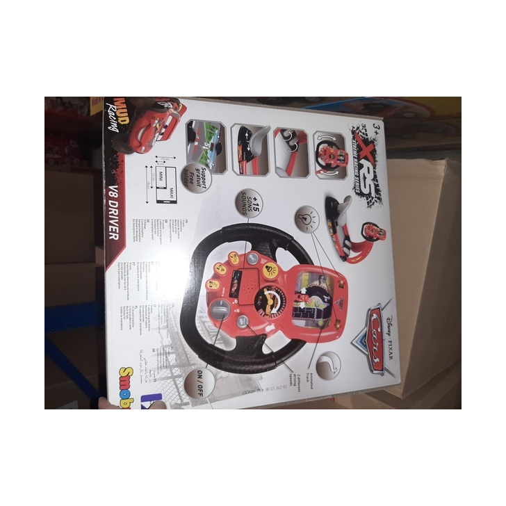 Simulator auto Smoby Cars 3 V8 Driver cu suport pentru telefon