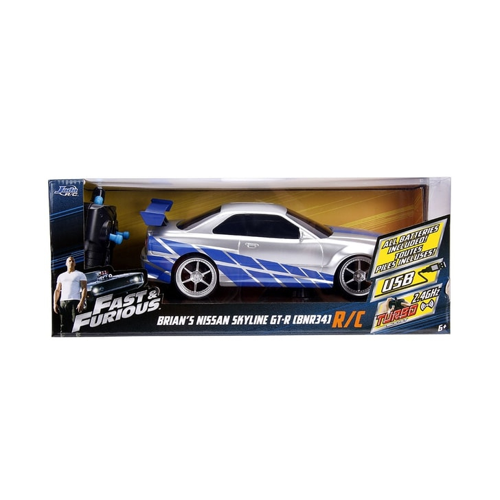 Masina Jada Toys Fast and Furious Nissan Skyline GTR cu telecomanda