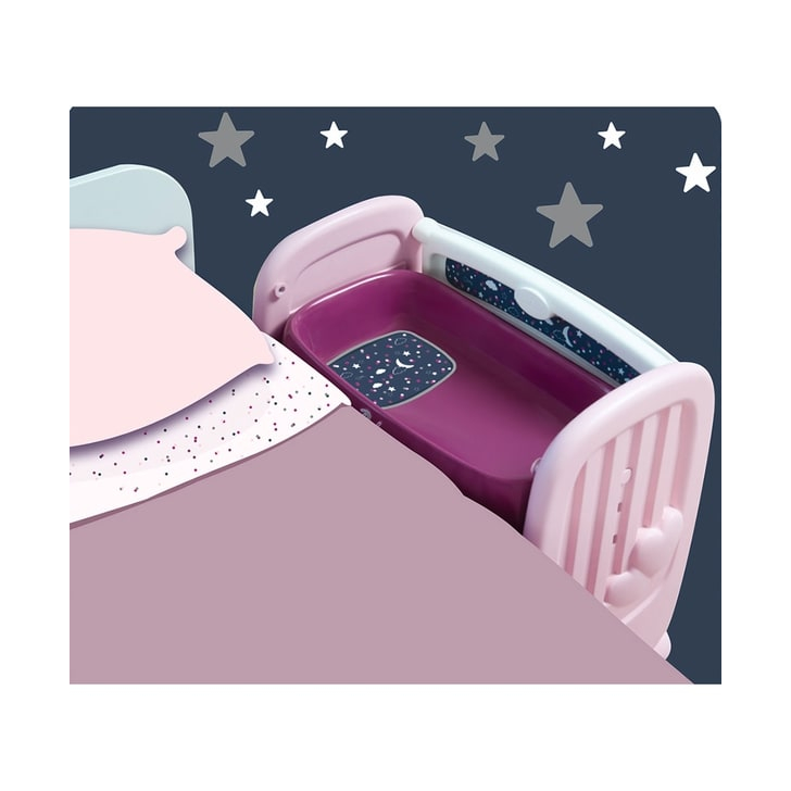 Patut Co-Sleeper pentru papusi Smoby Baby Nurse 2 in 1