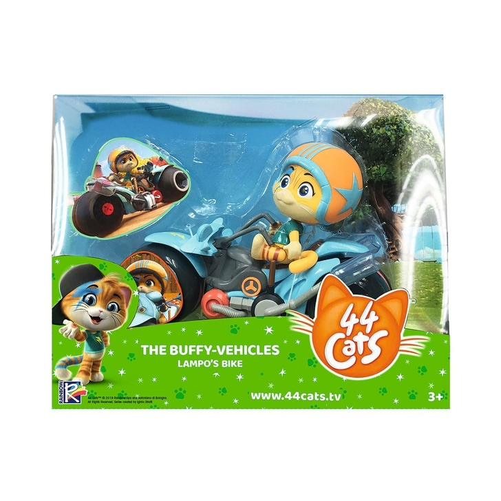 Motocicleta Smoby 44 Cats cu figurina Lampo 7,7 cm