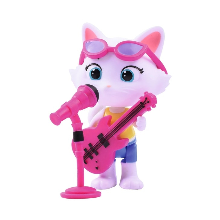 Figurina Smoby 44 Cats Milady 7,7 cm cu microfon si chitara bass