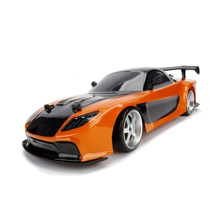 Masina Jada Toys Fast and Furious Mazda RX-7 Drift cu anvelope si telecomanda