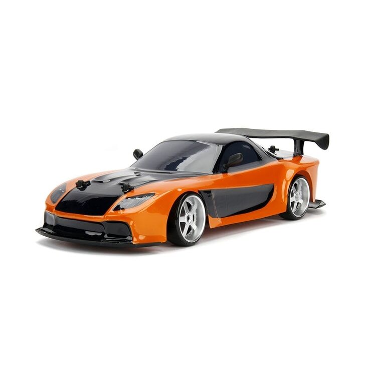 Masina Jada Toys Fast and Furious Mazda RX-7 Drift cu anvelope si telecomanda