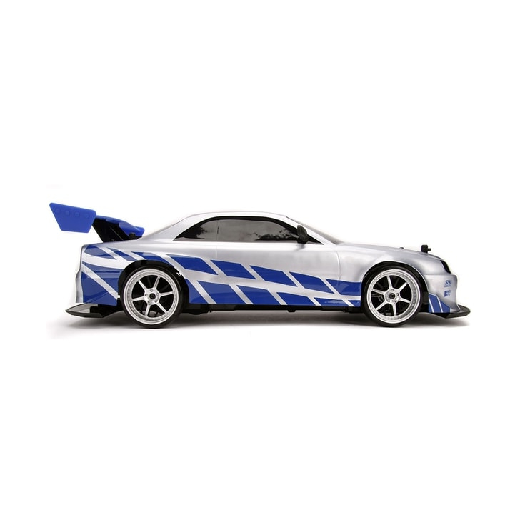 Masina Jada Toys Fast and Furious Nissan Skyline GTR Drift cu anvelope si telecomanda