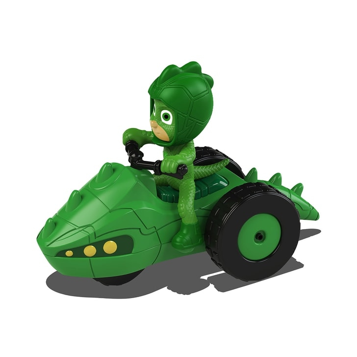 Motocicleta Dickie Toys Eroi in Pijama Moon Rover cu figurina Gekko