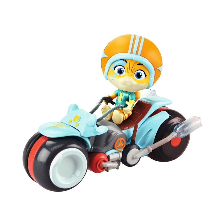 Motocicleta Smoby 44 Cats cu figurina Lampo 7,7 cm