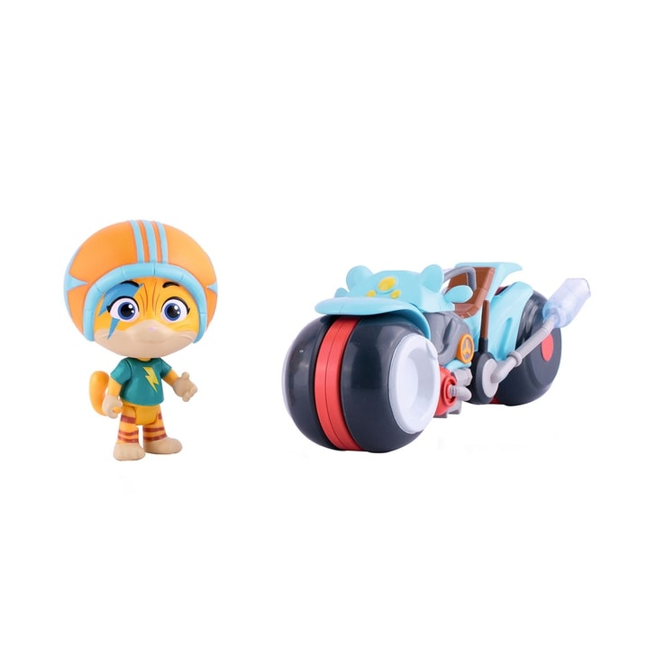 Motocicleta Smoby 44 Cats cu figurina Lampo 7,7 cm