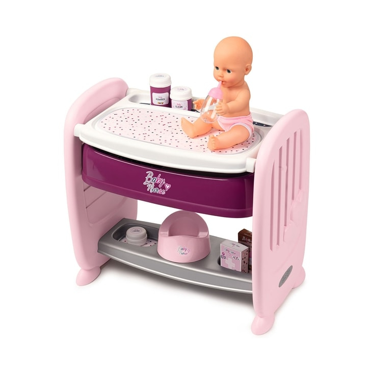 Patut Co-Sleeper pentru papusi Smoby Baby Nurse 2 in 1