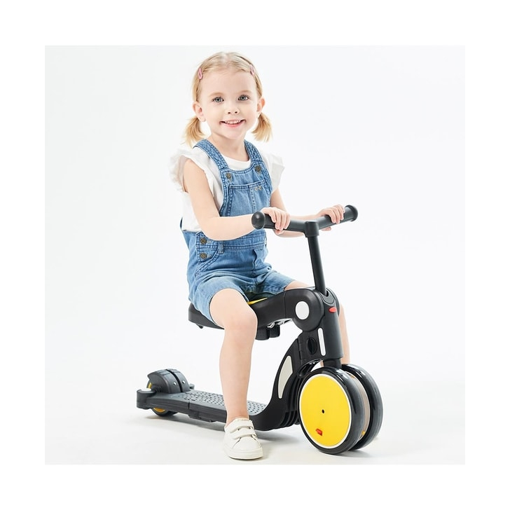 Bicicleta, tricicleta si trotineta pentru copii Chipolino All Ride 4 in 1 yellow
