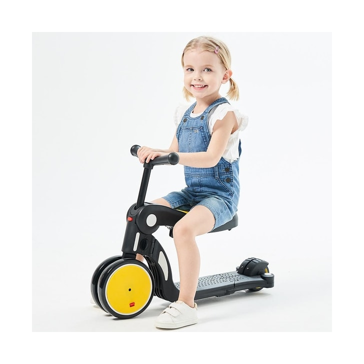 Bicicleta, tricicleta si trotineta pentru copii Chipolino All Ride 4 in 1 yellow