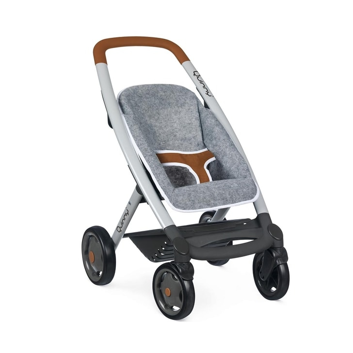 Carucior pentru papusi Smoby Quinny Combi 3 in 1 gri