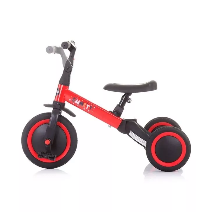 Tricicleta si bicicleta pentru copii Chipolino Smarty 2 in 1 red