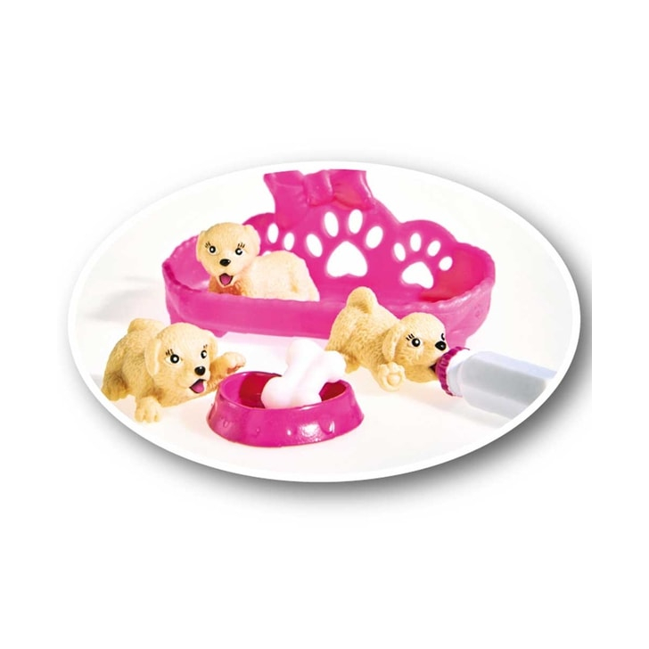 Papusa Simba Evi Love Puppy Love papusa 12 cm cu 3 catelusi si accesorii
