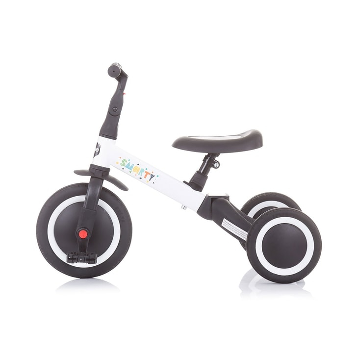 Tricicleta si bicicleta pentru copii Chipolino Smarty 2 in 1 white