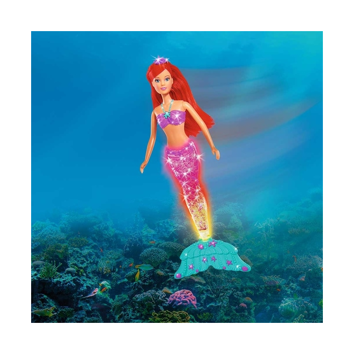 Papusa Simba Steffi Love Light & Glitter Mermaid 34 cm