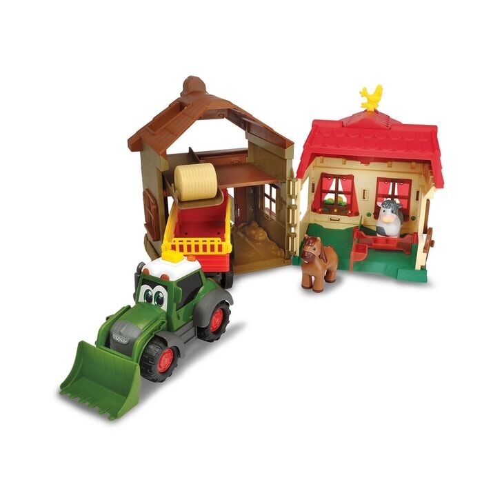 Set Dickie Toys Happy Farm House cu tractor si accesorii