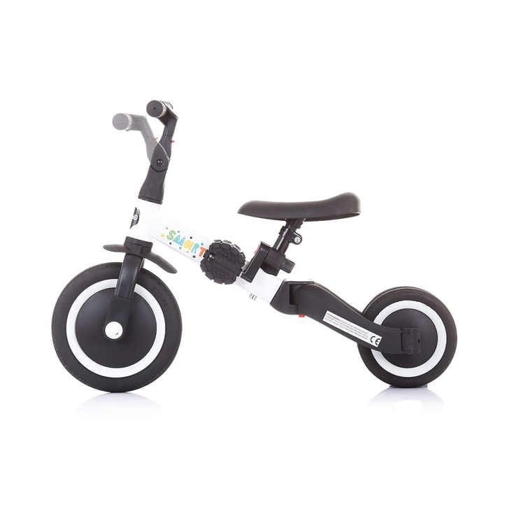 Tricicleta si bicicleta pentru copii Chipolino Smarty 2 in 1 white
