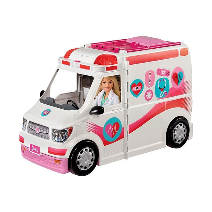 Masina ambulanta Barbie by Mattel I can be Clinica mobila 2 in 1