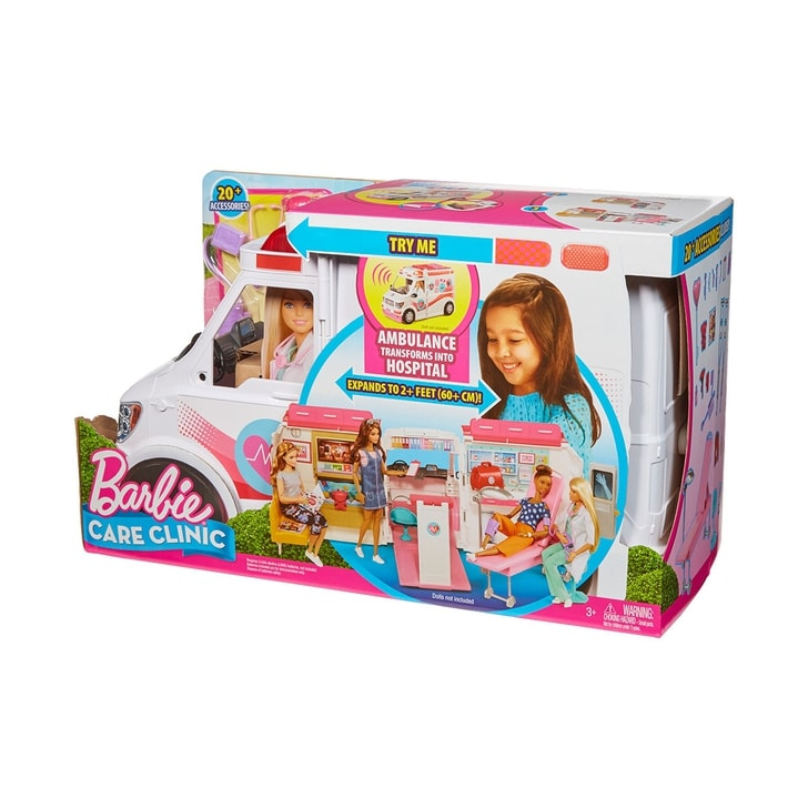 Masina ambulanta Barbie by Mattel I can be Clinica mobila 2 in 1