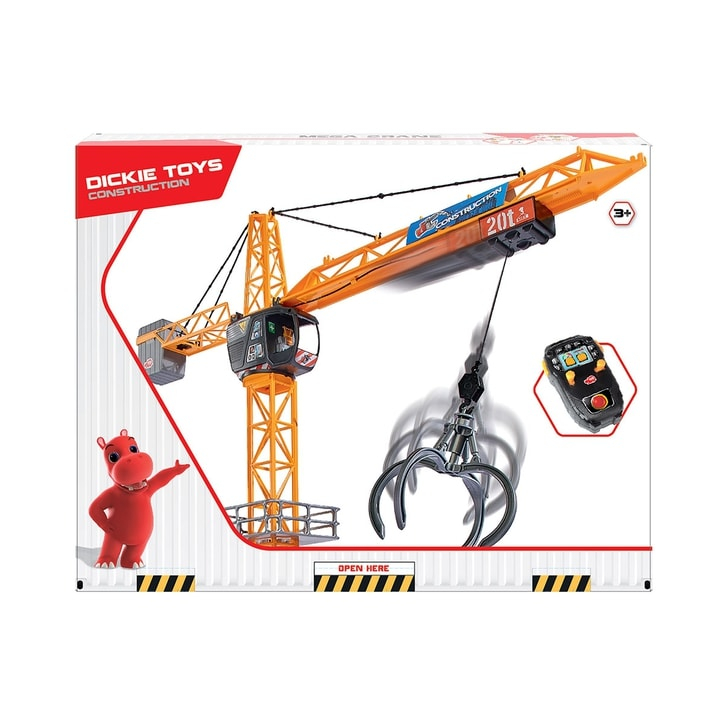Jucarie Dickie Toys Macara Mega Crane 120 cm cu telecomanda