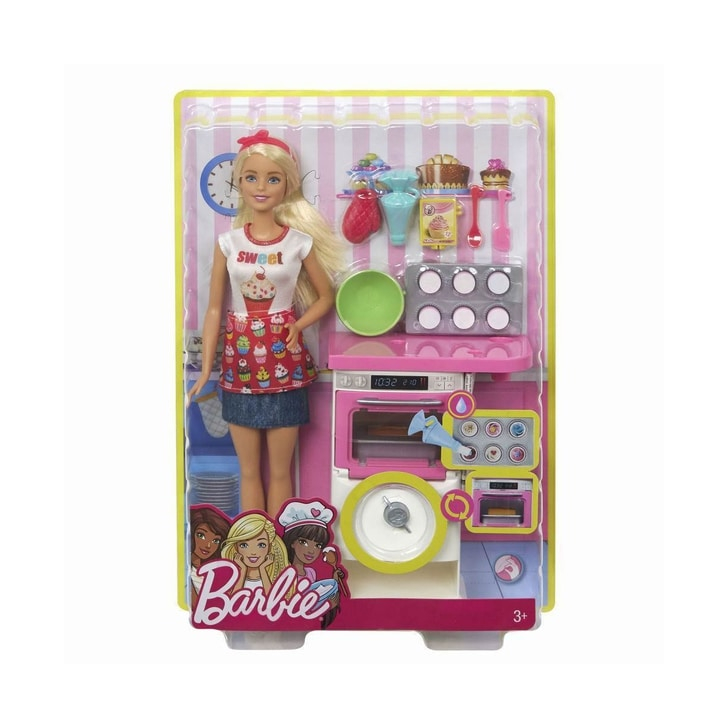Set Barbie by Mattel I can be Papusa cu bucatarie FHP57