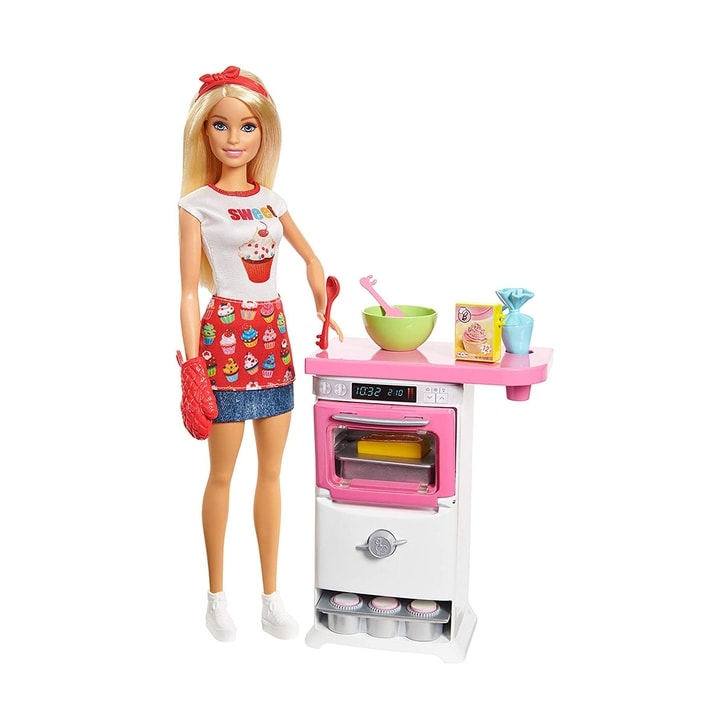 Set Barbie by Mattel I can be Papusa cu bucatarie FHP57