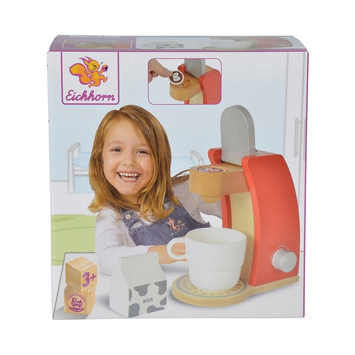 Jucarie din lemn Eichhorn Coffee Machine