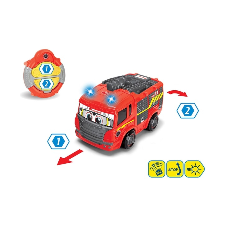 Masina de pompieri Dickie Toys Happy Fire Truck cu telecomanda