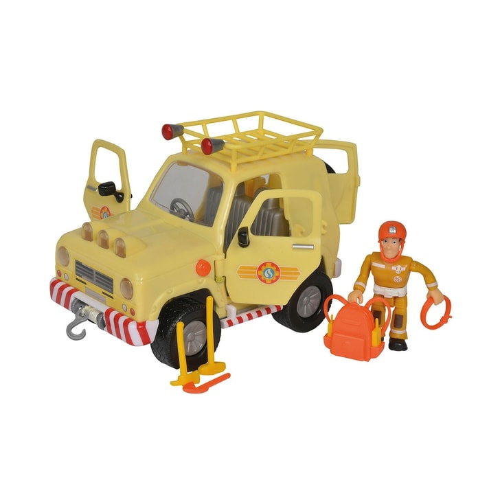 Masina Simba Fireman Sam Mountain 4x4 cu figurina si accesorii