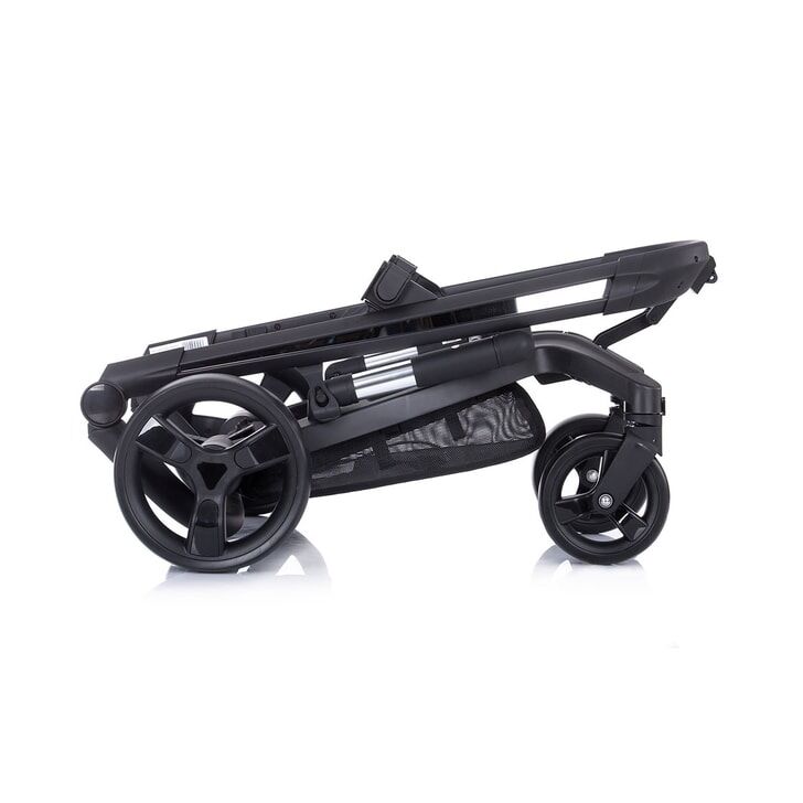 Carucior Chipolino Electra 3 in 1 silver cu cadru negru