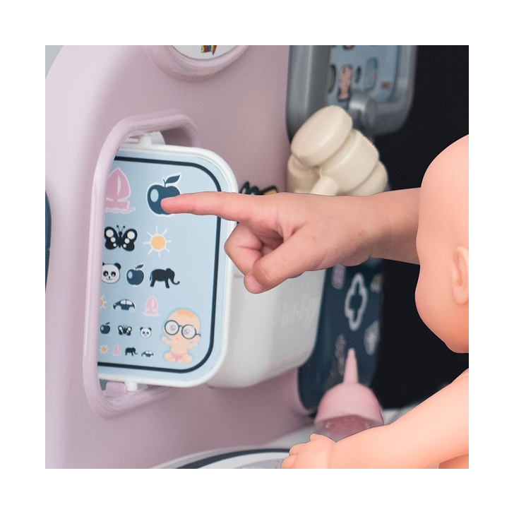 Centru de ingrijire pentru papusi Smoby Baby Care Center cu papusa si accesorii