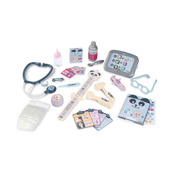 Centru de ingrijire pentru papusi Smoby Baby Care Center cu papusa si accesorii