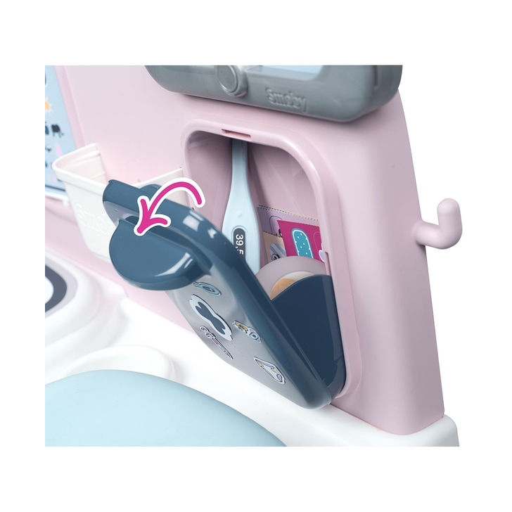 Centru de ingrijire pentru papusi Smoby Baby Care Center cu papusa si accesorii