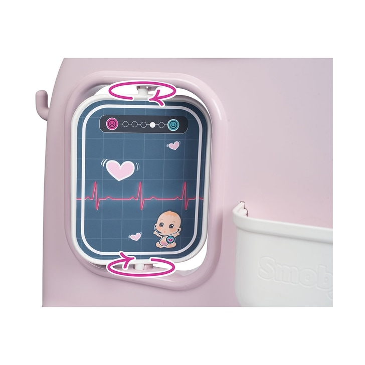 Centru de ingrijire pentru papusi Smoby Baby Care Center cu papusa si accesorii