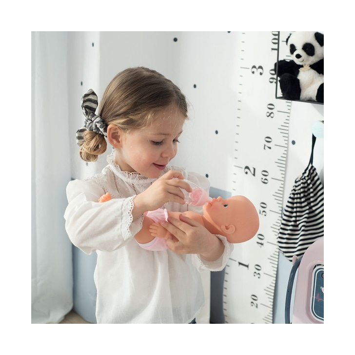 Centru de ingrijire pentru papusi Smoby Baby Care Center cu papusa si accesorii