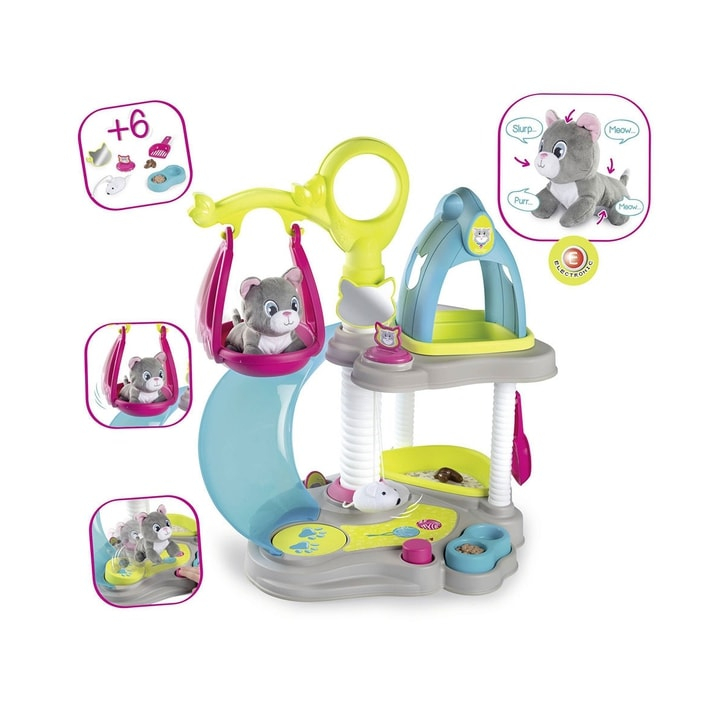 Centru de joaca pentru pisici de jucarie Smoby Cat's House