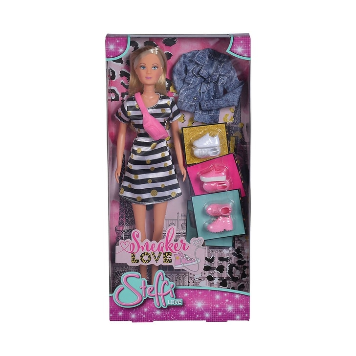 Papusa Simba Steffi Love Sneaker Love 29 cm cu accesorii