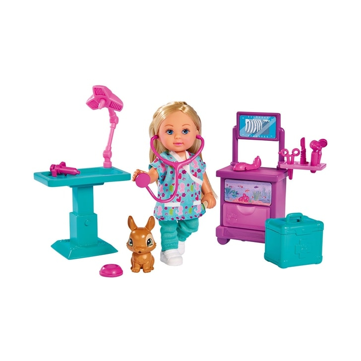 Set Simba Evi Love Doctor Evi Clinic papusa 12 cm cu accesorii