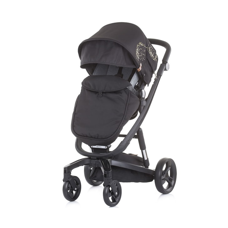 Carucior Chipolino Electra 3 in 1 gold cu cadru negru