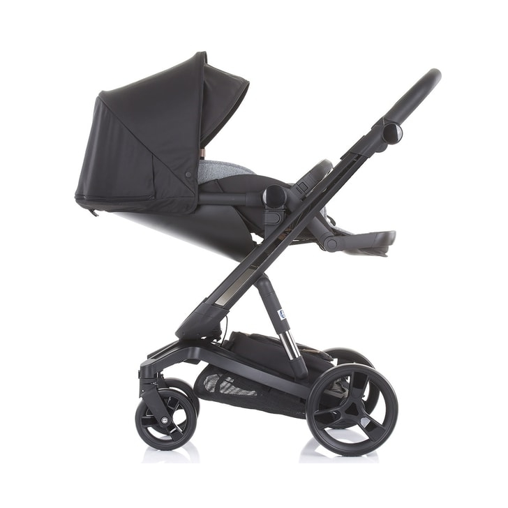 Carucior Chipolino Electra 3 in 1 gold cu cadru negru