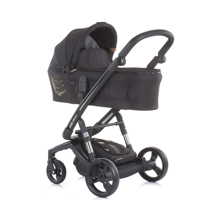 Carucior Chipolino Electra 3 in 1 gold cu cadru negru